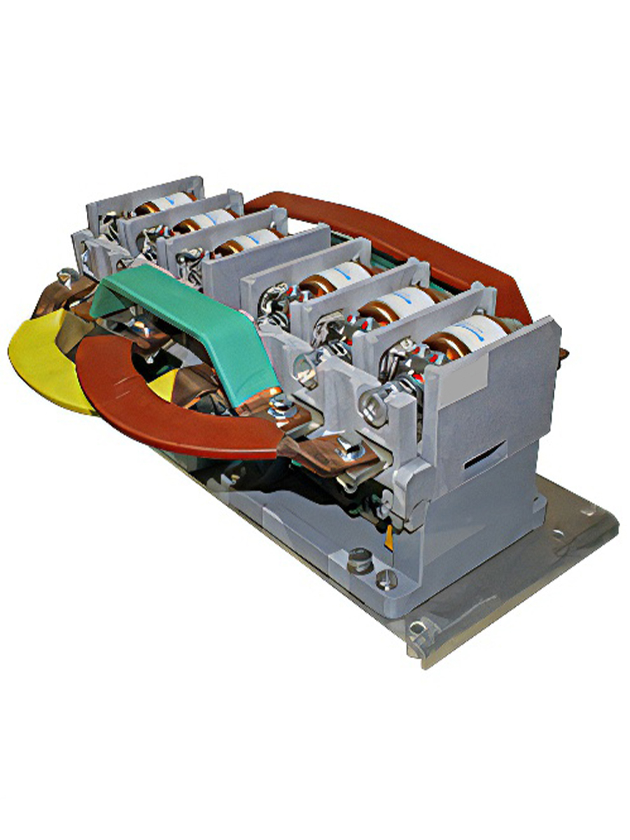 Контактор вакуумный КВТ(Р)-1,14-4/400-3 У3, трёхполюсный, 400А, 220В, 8з+6р, реверсивный, без реле, IP00. (ЭТ)