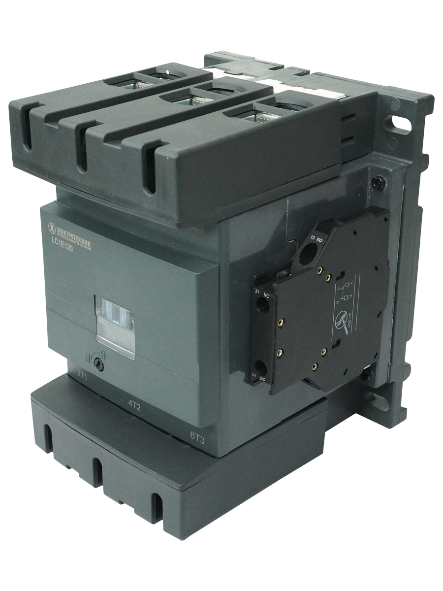 Контактор электромагнитный LC1E120Q5, 3Р, 120А, 1НО+1НЗ, 380В/50Гц, (ЭТ)