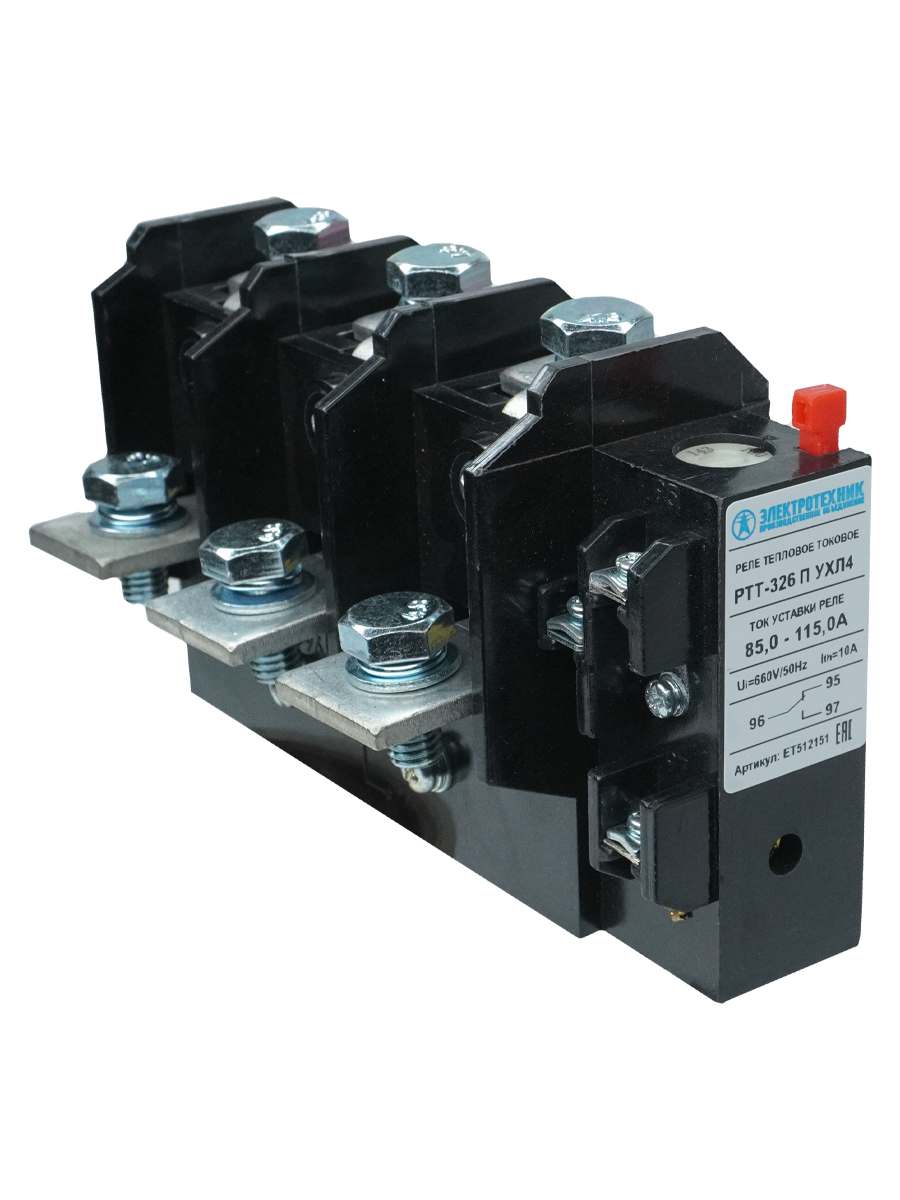 Реле электротепловое токовое РТТ-326 100А 85.0..115.0А