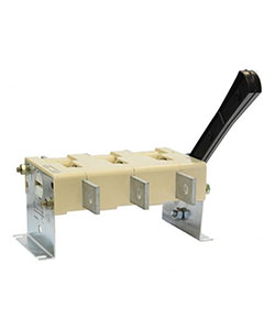 Выключатель-разъединитель ВР32-39 А 30220-00 УХЛ3, 630А, несъёмная боковая рукоятка, 3-х полюсный на одно направление, IP00