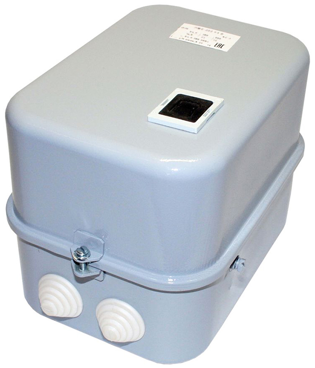 Пускатель электромагнитный ПМЕ-222 У3 В, 380В/50Гц, 1з, 25А, нереверсивный, с реле РТТ-141 21,3-25,0А, в корпусе IP30, с кнопкой R