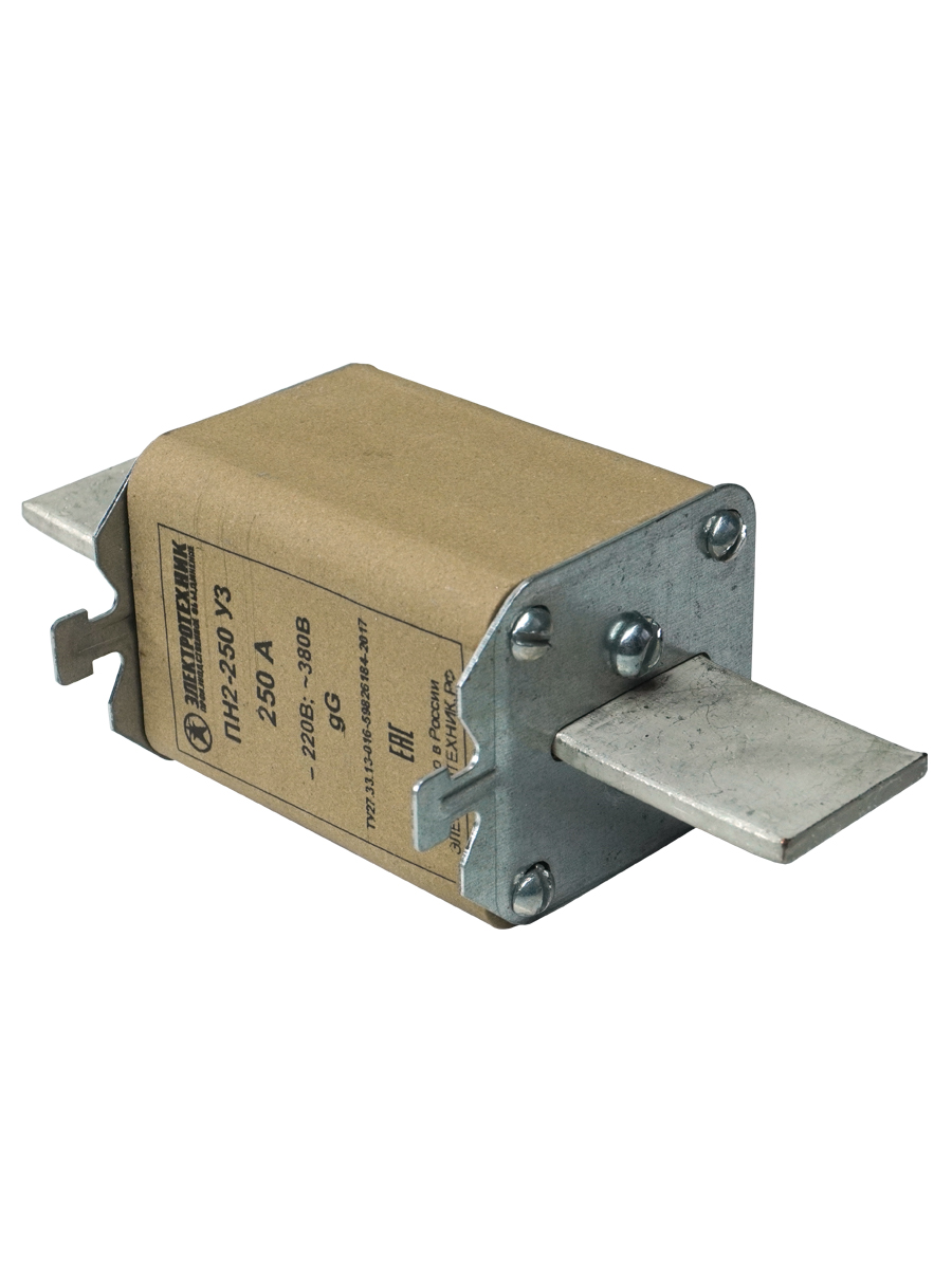 Вставка плавкая ПН2-250 У3 на 250А, медные ножи