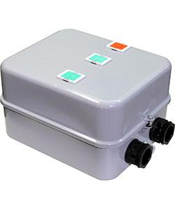 ПМ12-063621 У2 В, 220В/50Гц, 4з+4р, 63А, реверсивный, с реле РТТ-231 53,5-63,0А, в корпусе IP54, с кнопками ПУСК+СТОП+R, пускатель электромагнитный  (ЭТ)