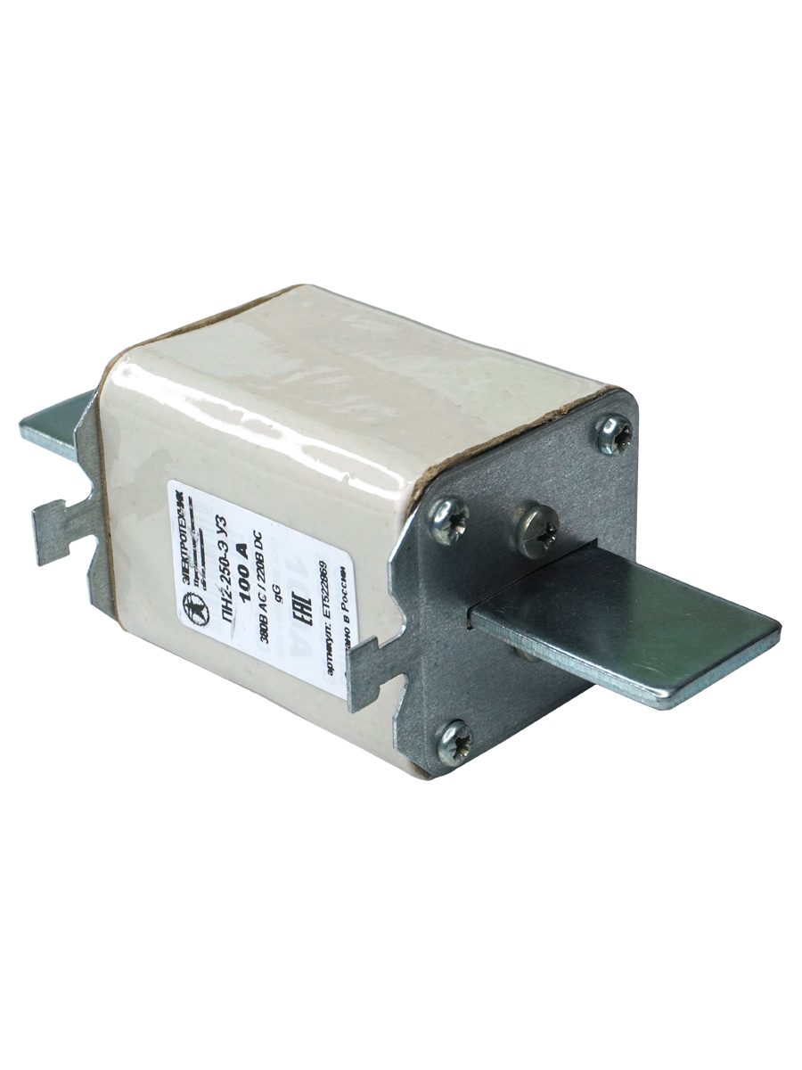 Вставка плавкая ПН2-250-Э У3 на 100А, стальные ножи