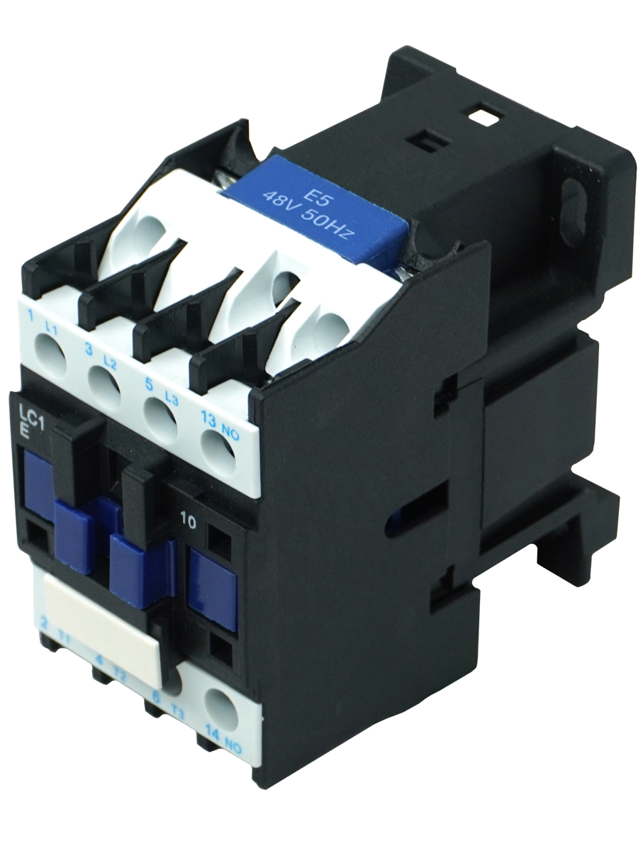 Контактор электромагнитный LC1E1210E5, 3Р, 12А, 1НО, 48В/50Гц, (ЭТ)