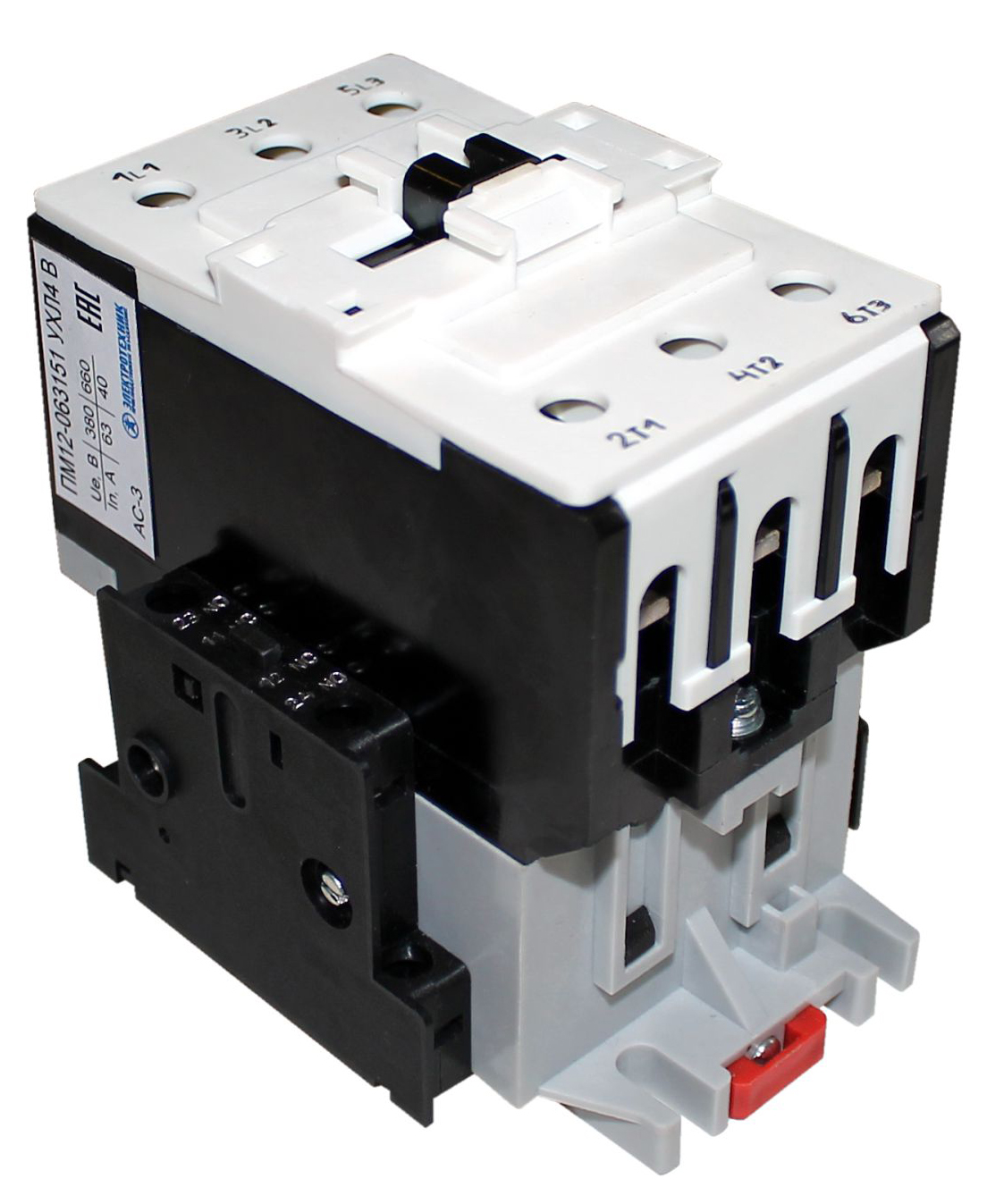 ПМ12-063151 УХЛ4 В, 110В/50Гц, 2з+2р, вариант А, 63А, нереверсивный, без реле, IP20, пускатель электромагнитный  (ЭТ)