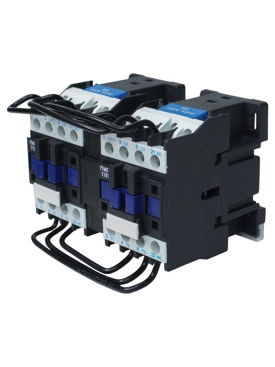 ПМЛ-1501 УХЛ4 Б, 220В/50Гц, 2р, 10А, реверсивный, без реле, IP00, пускатель электромагнитный  (ЭТ)