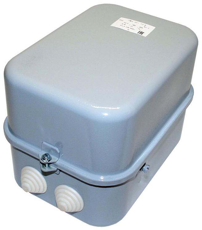 Пускатель электромагнитный ПМЕ-221 У3 В, 220В/50Гц, 2з+2р, 25А, нереверсивный, без реле, в корпусе IP30, без кнопок