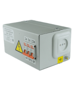 ЯТП-0,25 У3 220/24В, с 2-мя автоматами, IP30, ящик с понижающим трансформатором