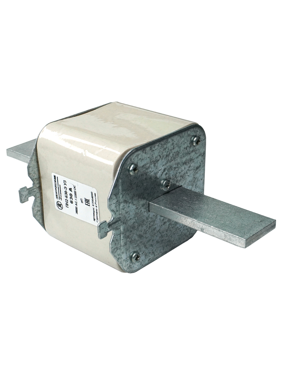 Вставка плавкая ПН2-630-Э У3 на 630А, стальные ножи