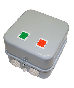 Пускатель электромагнитный ПМ12-063161 У3 В, 380В/50Гц, 2з+2р, 63А, нереверсивный, без реле, в корпусе IP40, с кнопками ПУСК и СТОП