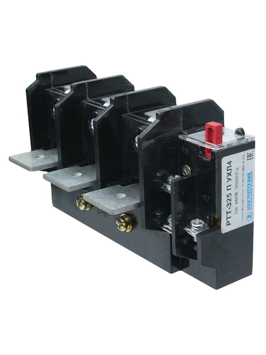 РТТ-325 П УХЛ4, 125А, 106,0 - 143,0А, 660В/50Гц,  1з+1р, ручной возврат, IP00, реле электротепловое токовое  (ЭТ)