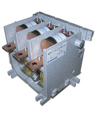 КВТ-1,14-2,5/250-3 У3, трёхполюсный, 250А, 220В, 2з+2р, нереверсивный, без реле, с литым модулем питания, IP00, контактор вакуумный  (ЭТ)