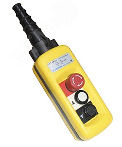 Изображение товара Пост кнопочный ПКТ-22Б У2 IP65 2 скорости блокировка с фиксацией красная