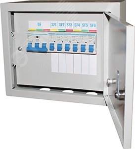 Изображение товара Щиток осветительный навесной ОЩВ-12 УХЛ4, IP54, 100А, металл, Россия