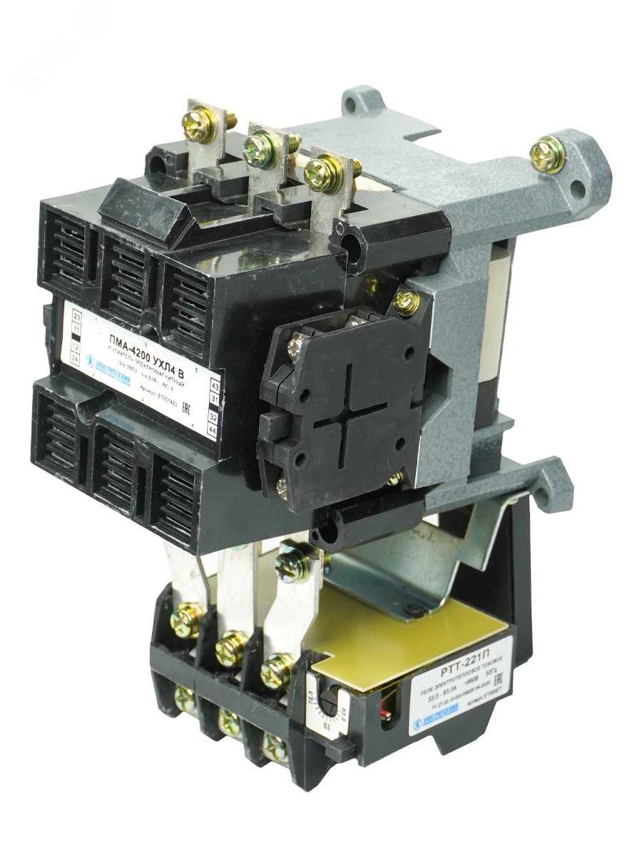 Изображение товара Пускатель электромагнитный ПМА-4200 УХЛ4 В 220В 63А нереверсируемый