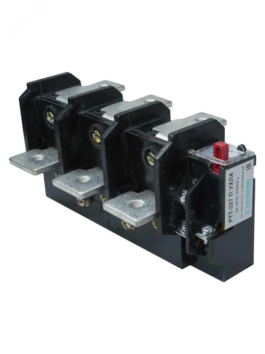 Изображение товара Реле электромеханическое токовое РТТ-327 П УХЛ4 167-260А 660В