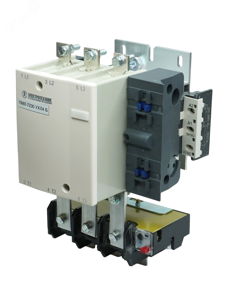 Изображение товара Пускатель электромагнитный ПМЛ-7200 УХЛ4 Б для трехфазных электродвигателей, 250А