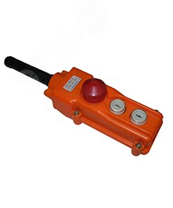 Пост кнопочный ПКТ-20Б У2, 5А, IP54, кнопка БЛОКИРОВКА с фиксацией (красная), вверх, вниз ET512631 Электротехник