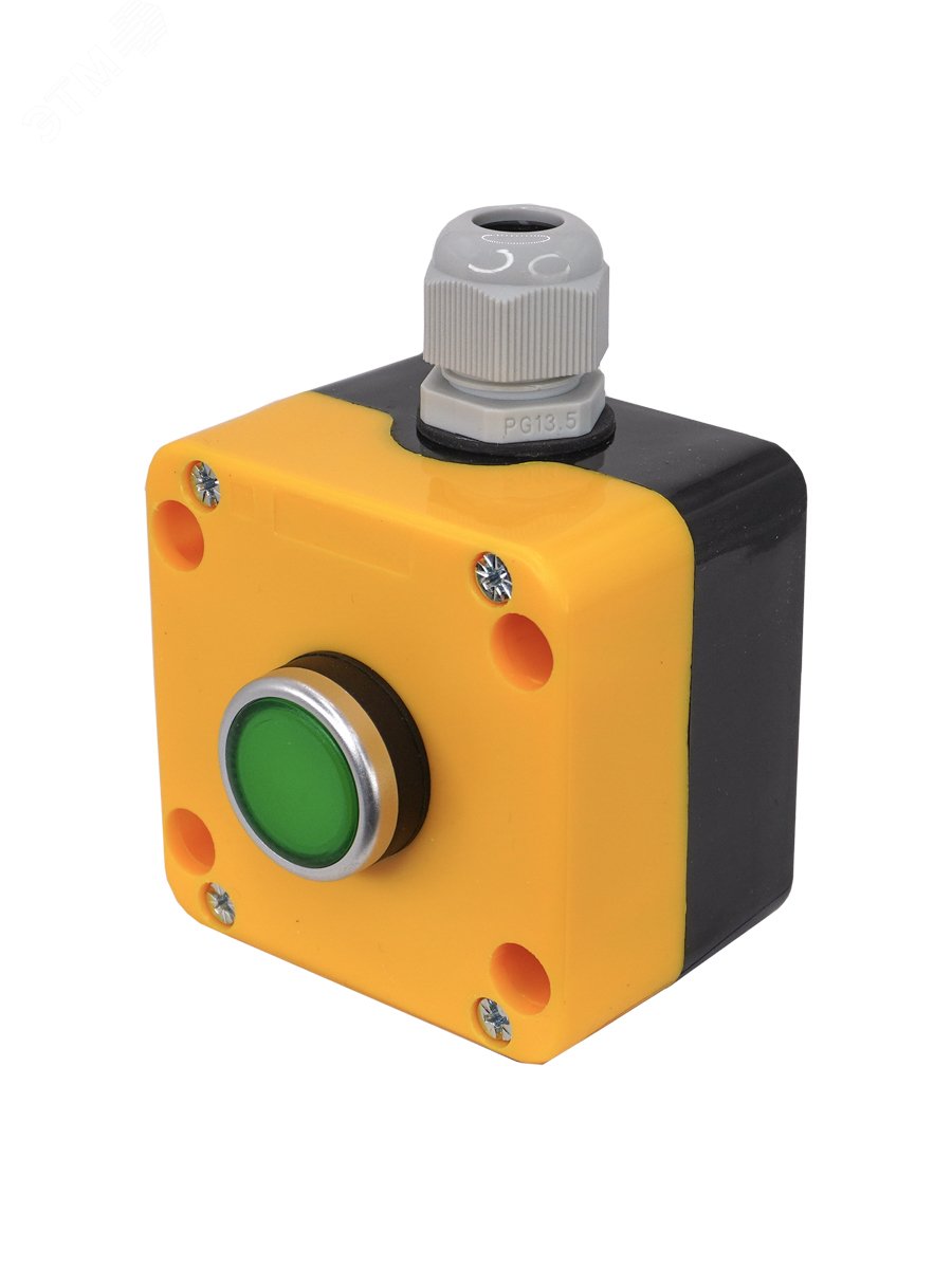 Изображение товара ПКУ-22-1011-65У1 переключатель IP65 зеленый цилиндр 1 шт Россия