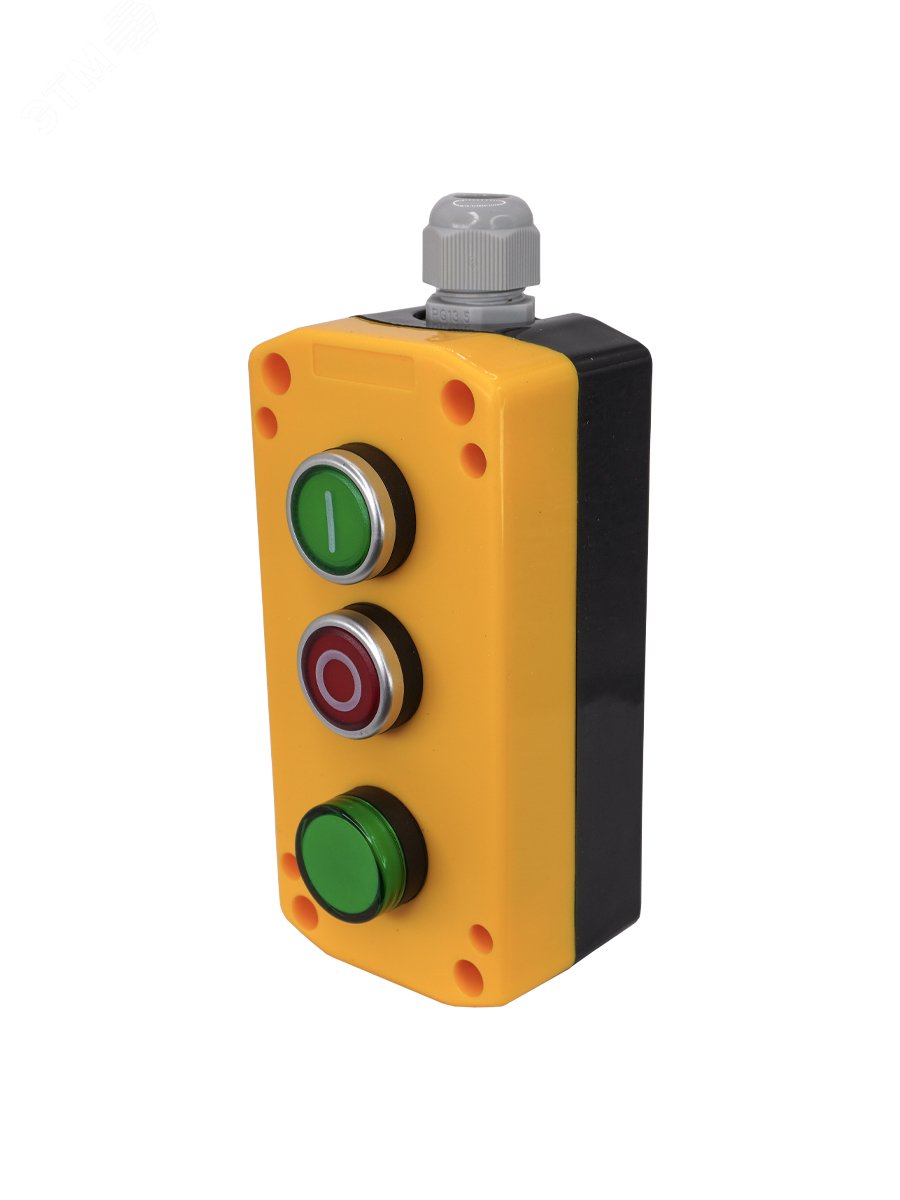 Изображение товара Пост управления ПКУ-22-33V1B-65У1,1 зелёный и красный цилиндр IP65