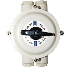 Изображение товара Выключатель пакетный ВП2-63 М1 до 63А пластиковый корпус IP56 (шт)