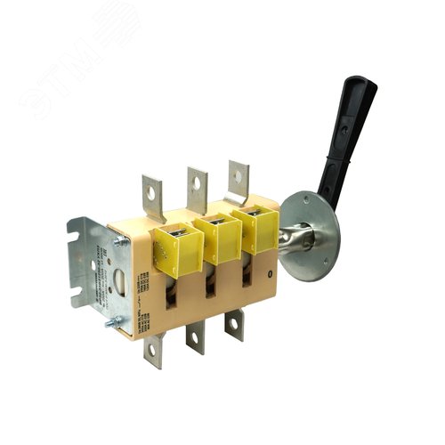 Изображение товара Рубильник ВР32-35В31250-32 УХЛ3 250А съёмная боковая смещённая рукоятка 3-х полюсный на одно направление с дугогасительными камерами IP32 (шт)