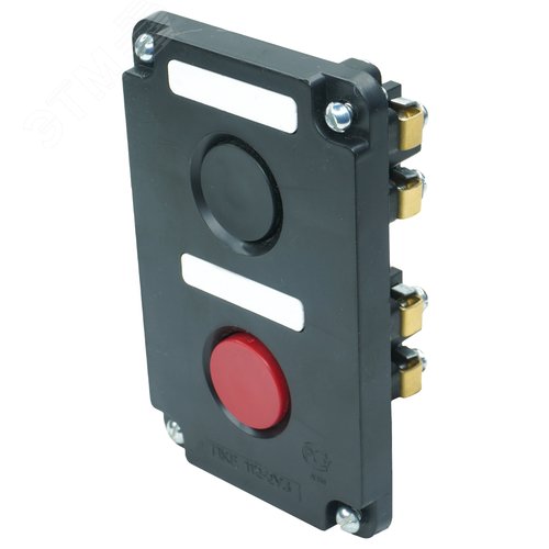 Изображение товара Пост управления ПКЕ 112-2 У3, 10А, 660В, 2 элемента, чёрный и красный цилиндр, в нишу, IP40 (шт)