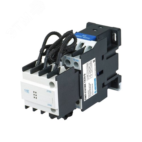 Изображение товара Контактор конденсаторный электромагнитный ПМЛ-2161МК УХЛ4 Б, 220В/50Гц, 12,5 кВАр, 1р, 25А, IP20 (шт)