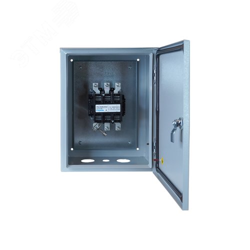 Изображение товара Пускатель электромагнитный ПМ12-125110 У2 В 380В 2з+2р 125А нереверс. б/реле в корпусе 400х300х220 без кнопок IP54 Электротехник ET036986 (шт)