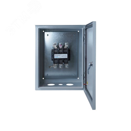 Изображение товара Пускатель электромагнитный ПМ12-100110 У2 В 220В 2з+2р 100А нереверс. б/реле в корпусе 400х300х220 без кнопок IP54 Электротехник ET020186 (шт)