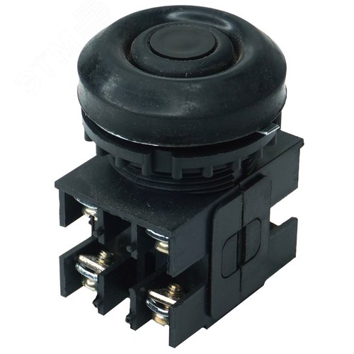 Изображение товара Выключатель кнопочный ВК30-10-22110-54 У2 черный 2з+2р цилиндр IP54 10А 660В (шт)