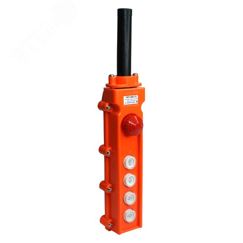 Изображение товара Пост кнопочный ПКТ-40Б У2 5А IP54 кнопка БЛОКИРОВКА с фиксацией (красная) стоп/вверх/вниз/влево/вправо (шт)