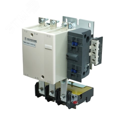 Изображение товара ПМЛ-5200 УХЛ4 Б, 220В/50Гц, 1з, 125А, нереверсивный, c реле РТТ325 85-115А, IP00, пускатель электромагнитный (ЭТ) (шт)