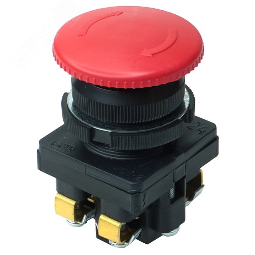 Изображение товара Кнопка КЕ-131 исп2(1з+1р) красная с фиксацией (шт)
