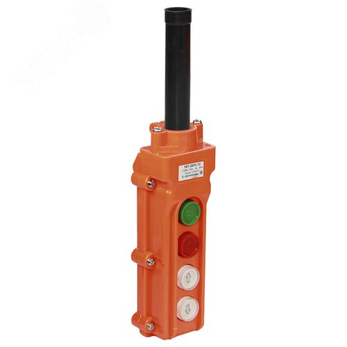 Изображение товара Пост кнопочный ПКТ-20ПС У2, 5А, IP54, кнопка ПУСК с фиксацией, стоп, вверх, вниз, ss(ЭТ) (шт)