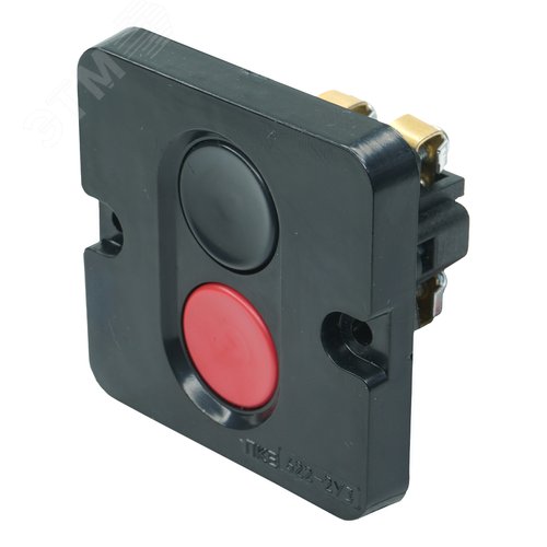 Изображение товара Пост управления ПКЕ 622 У2, 10А, 660В, чёрный и красный цилиндр, в нишу, IP54 (шт)