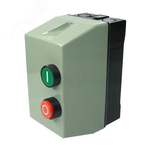 Изображение товара ПМЛ-1220 УХЛ4 Б, 220В/50Гц, 1з, 10А, нереверсивный, с реле РТЛ-1014-2 7-10А, в корпусе из пластика IP54, с кнопками ПУСК + СТОП, пускатель электромагнитный (ЭТ) (шт)