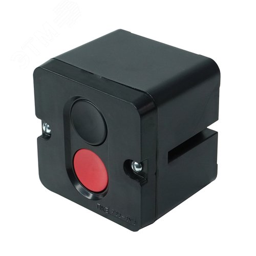 Изображение товара Пост управления ПКЕ 722 У2, 10А, 660В, чёрный и красный цилиндр, накладной, IP54 (шт)