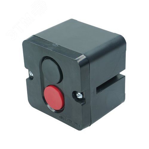 Изображение товара Пост управления ПКЕ 712 У3, 10А, 660В, чёрный и красный цилиндр, накладной, IP40 (шт)