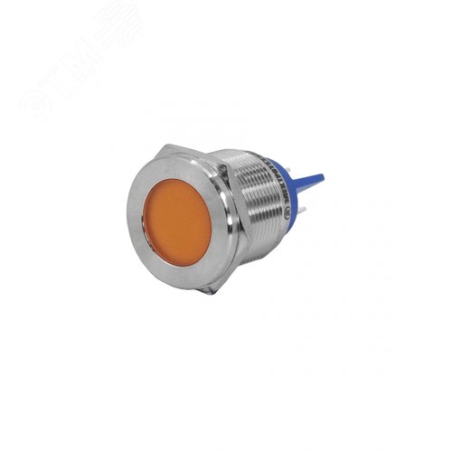 Изображение товара Индикаторная лампа GQ22T-D/L/O/24V/S, оранжевая, металл. корпус, светодиодная матрица d=22мм, 24В AC/DC (ЭТ) (шт)