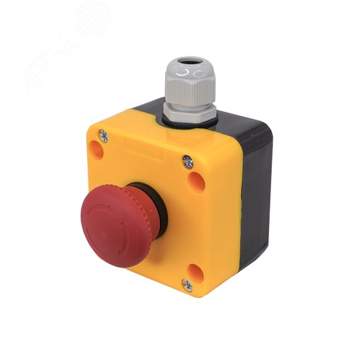 Изображение товара Пост управления ПКУ-22-K178E-65У1, 1 красный гриб с фиксацией (НО+НЗ), IP65 (ЭТ) (шт)