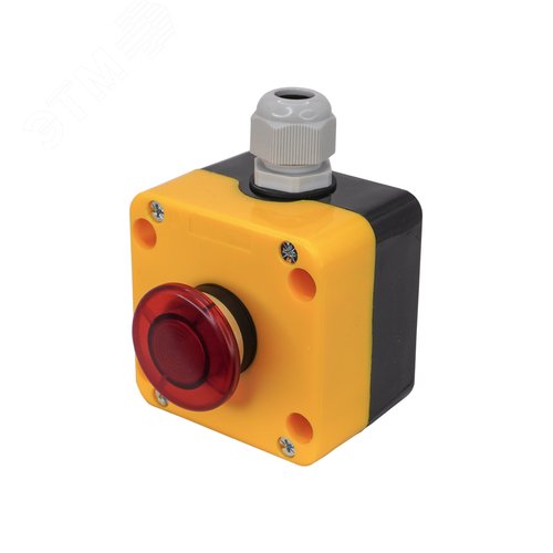 Изображение товара Пост управления ПКУ-22-K188F-65У1, 1 красный гриб без фиксации (2НЗ), IP65 (ЭТ) (шт)