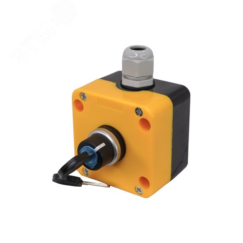 Изображение товара Пост управления ПКУ-22-1345-65У1, 1 переключатель на 2 положения с фиксацией (НО+НЗ), IP65 (ЭТ) (шт)