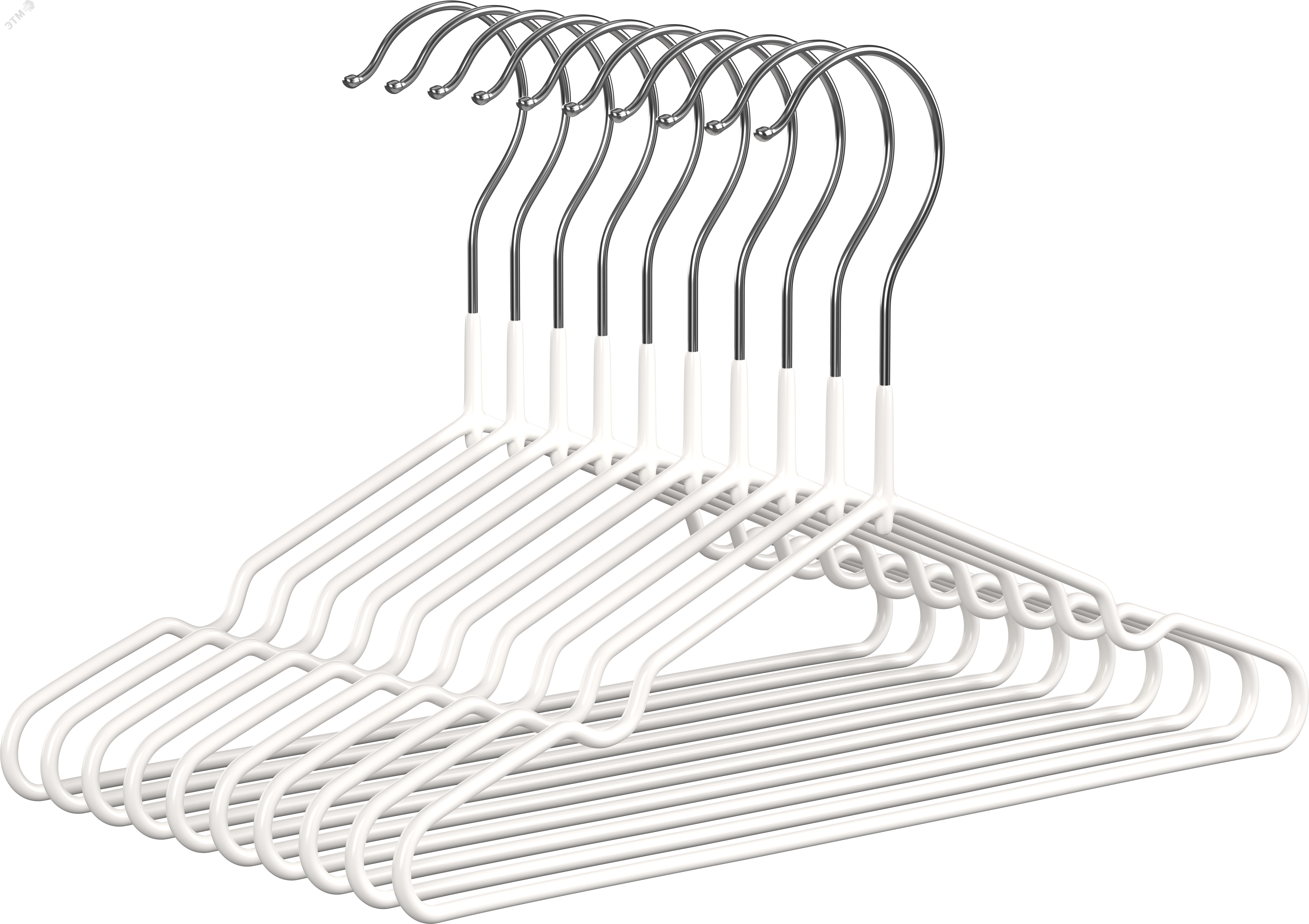 Изображение товара Набор вешалок для одежды 30 см белый металл CLH-273 HOME 10 шт (шт) Изображение товара Набор вешалок для одежды 30 см белый металл CLH-273 HOME 10 шт (шт)