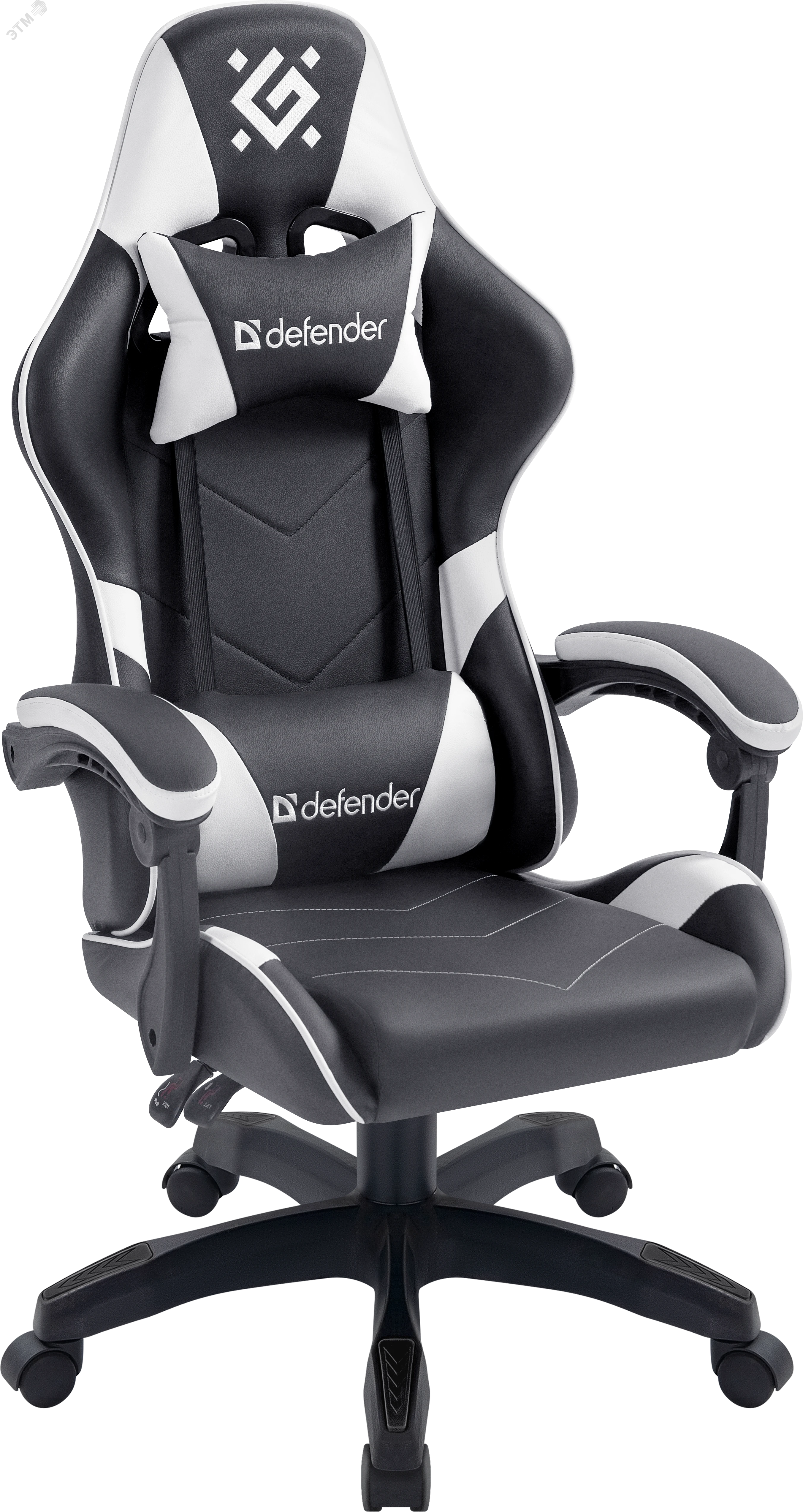 Изображение товара Кресло игровое Defender Companion 64023 Черное с белым акцентом