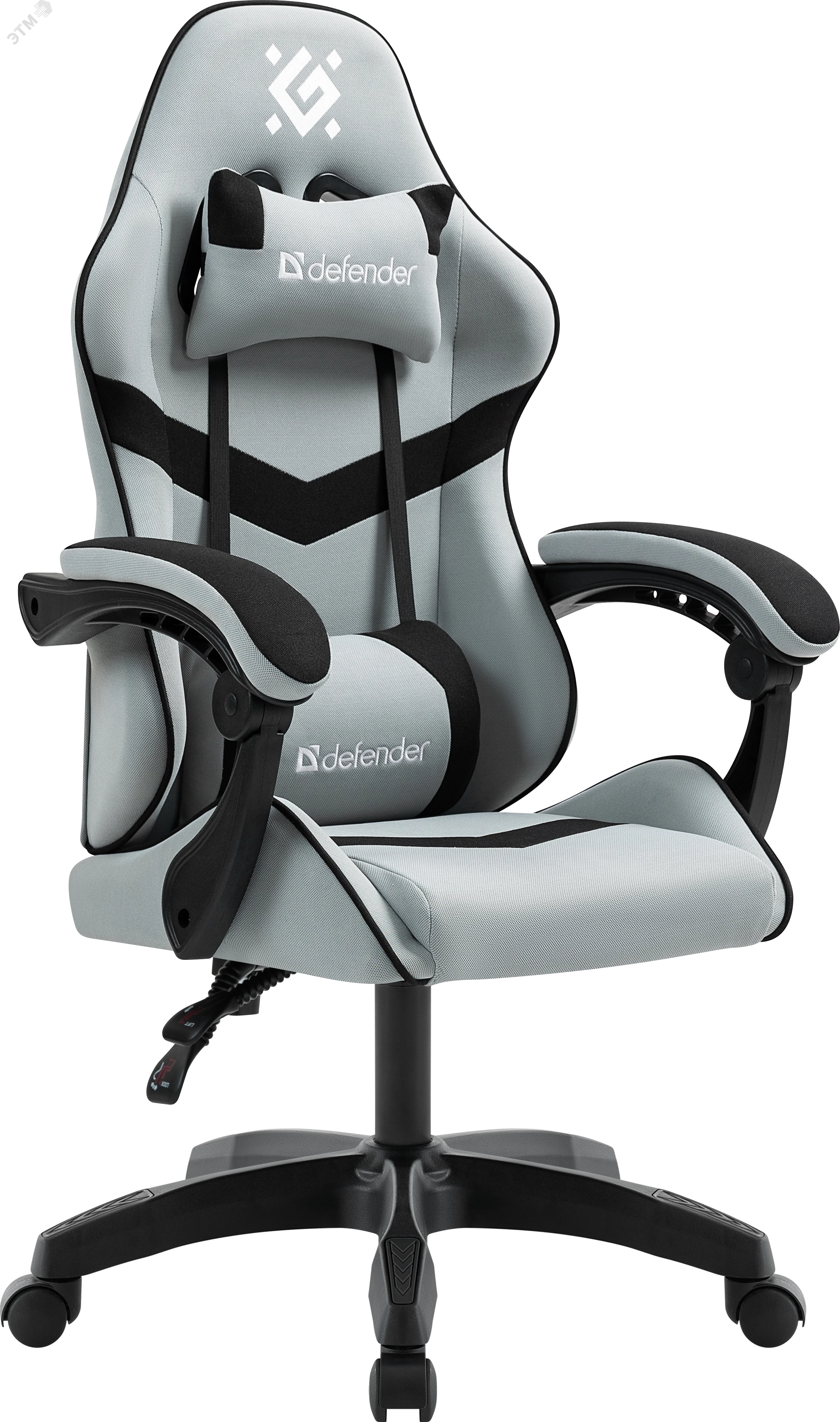 Изображение товара Кресло игровое Defender 64808 Серая/Черная ткань