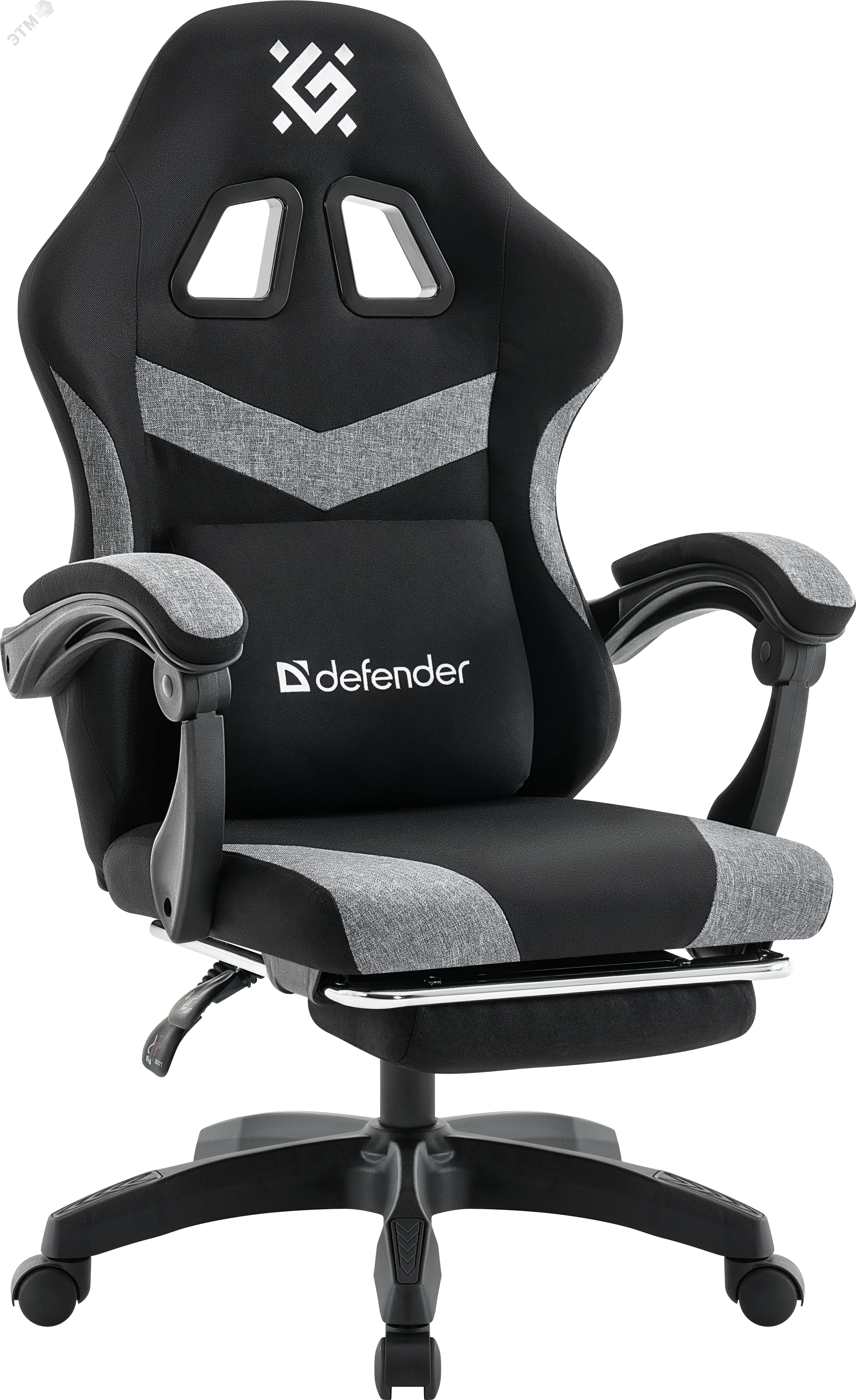 Изображение товара Кресло игровое Runa PRO Черный/сер ткань класс2 подножка (шт)