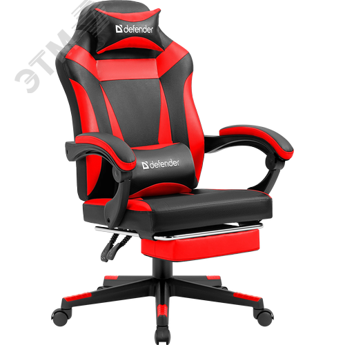 Изображение товара Кресло игровое Cruiser Черный/красный PU подножка (шт)