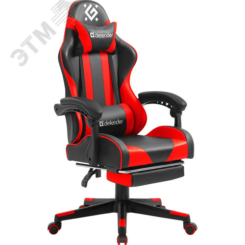 Изображение товара Кресло игровое Rock Черный/красный подставка PU (шт)